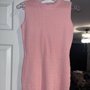 Pink monogram Fendi dress. Never worn